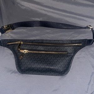 blue mk fanny pack